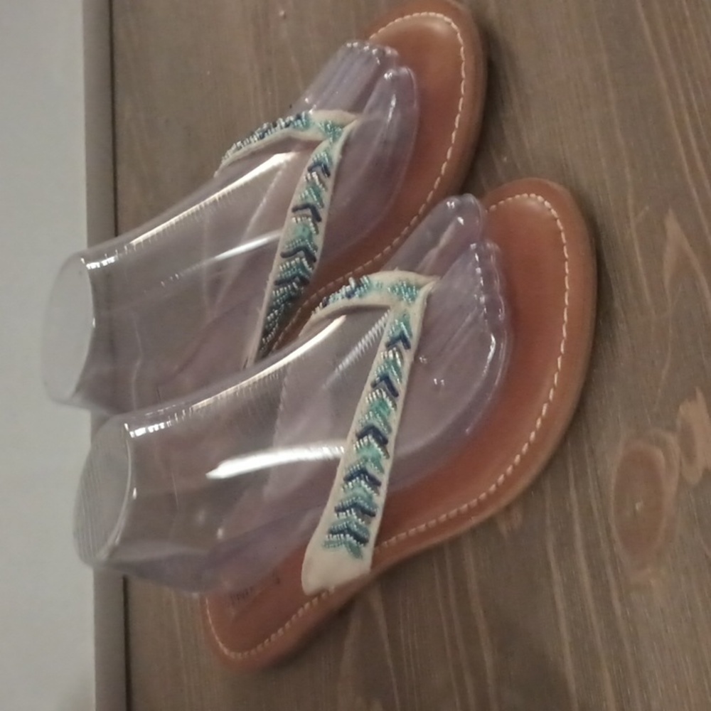 Women's MajLove beaded sandal shoes sz 11M
